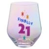 Hallmark Finally 21 Stemless Wine Glass, 16 Oz. -Hallmark 0001BID1089