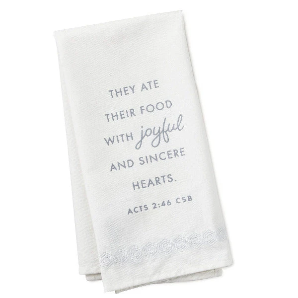 Hallmark DaySpring Candace Cameron Bure Joyful Hearts Tea Towel 3 Hallmark DaySpring Candace Cameron Bure Joyful Hearts Tea Towel