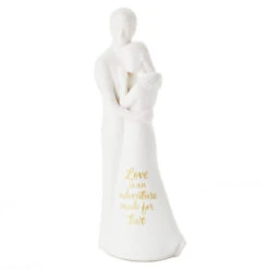 Hallmark Love Is An Adventure Embracing Couple Figurine, 8.75"