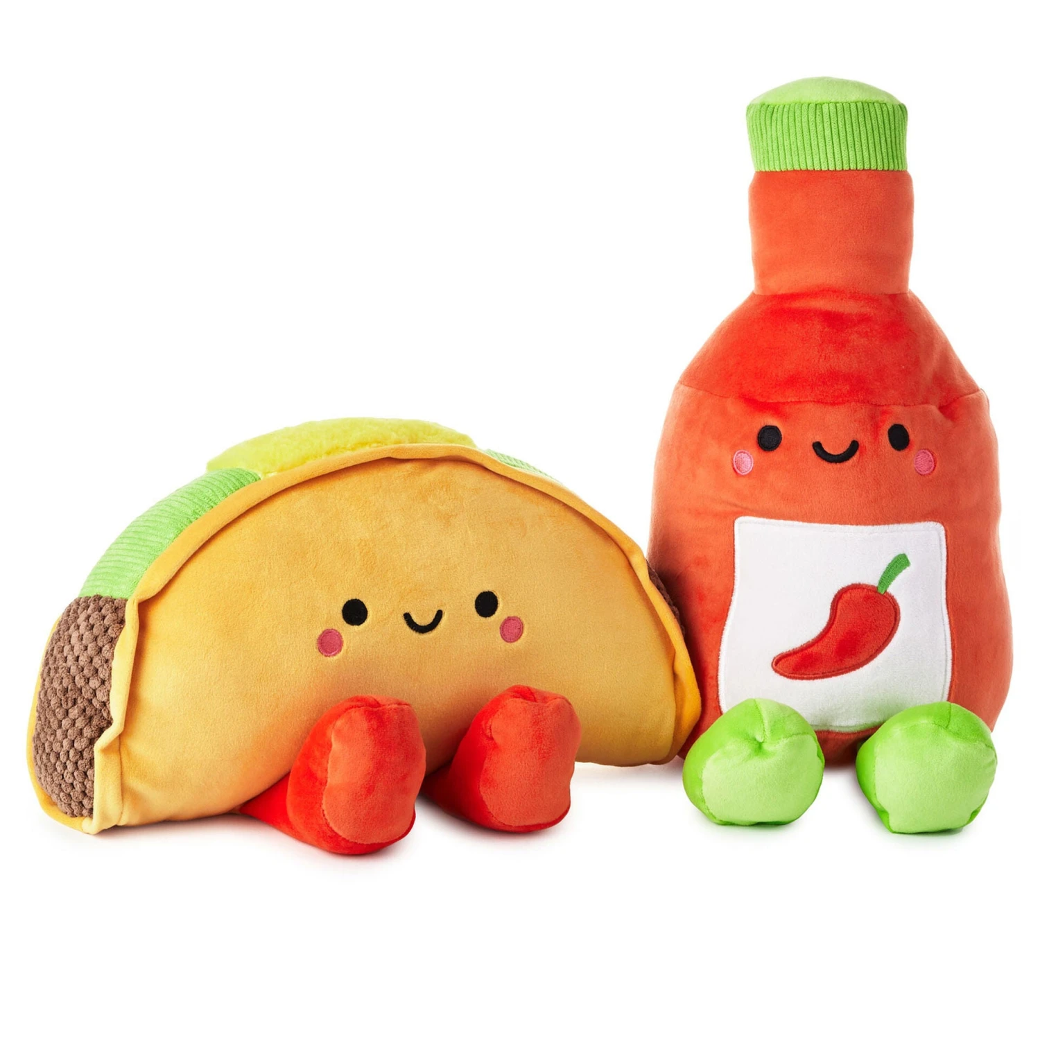 Hallmark Large Better Together Taco And Hot Sauce Magnetic Plush, 16" 3 Hallmark Large Better Together Taco And Hot Sauce Magnetic Plush, 16"