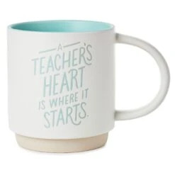 Hallmark A Teacher's Heart Mug, 16 Oz.