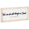 Hallmark We Can Do All Things In Christ Wooden Quote Sign, 15x7