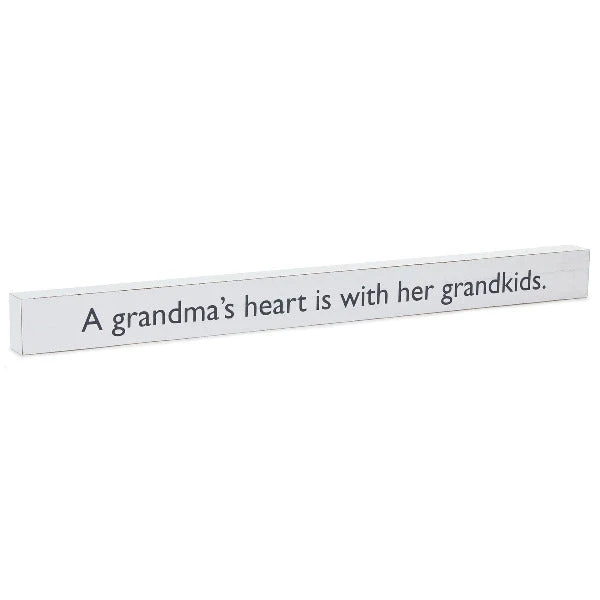 Hallmark A Grandma's Heart Wood Quote Sign, 23.5x2 3 Hallmark A Grandma's Heart Wood Quote Sign, 23.5x2