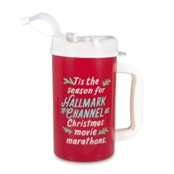 Hallmark Channel Movie Marathon Water Jug With Straw, 32 Oz.