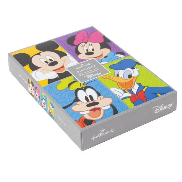 Hallmark Disney Mickey Mouse And Friends Assorted Birthday Cards, Box Of 12 3 Hallmark Disney Mickey Mouse And Friends Assorted Birthday Cards, Box Of 12
