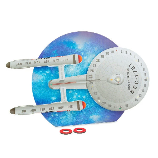 Hallmark Star Trek™ U.S.S. Enterprise™ Magnetic Perpetual Calendar 3 Hallmark Star Trek™ U.S.S. Enterprise™ Magnetic Perpetual Calendar