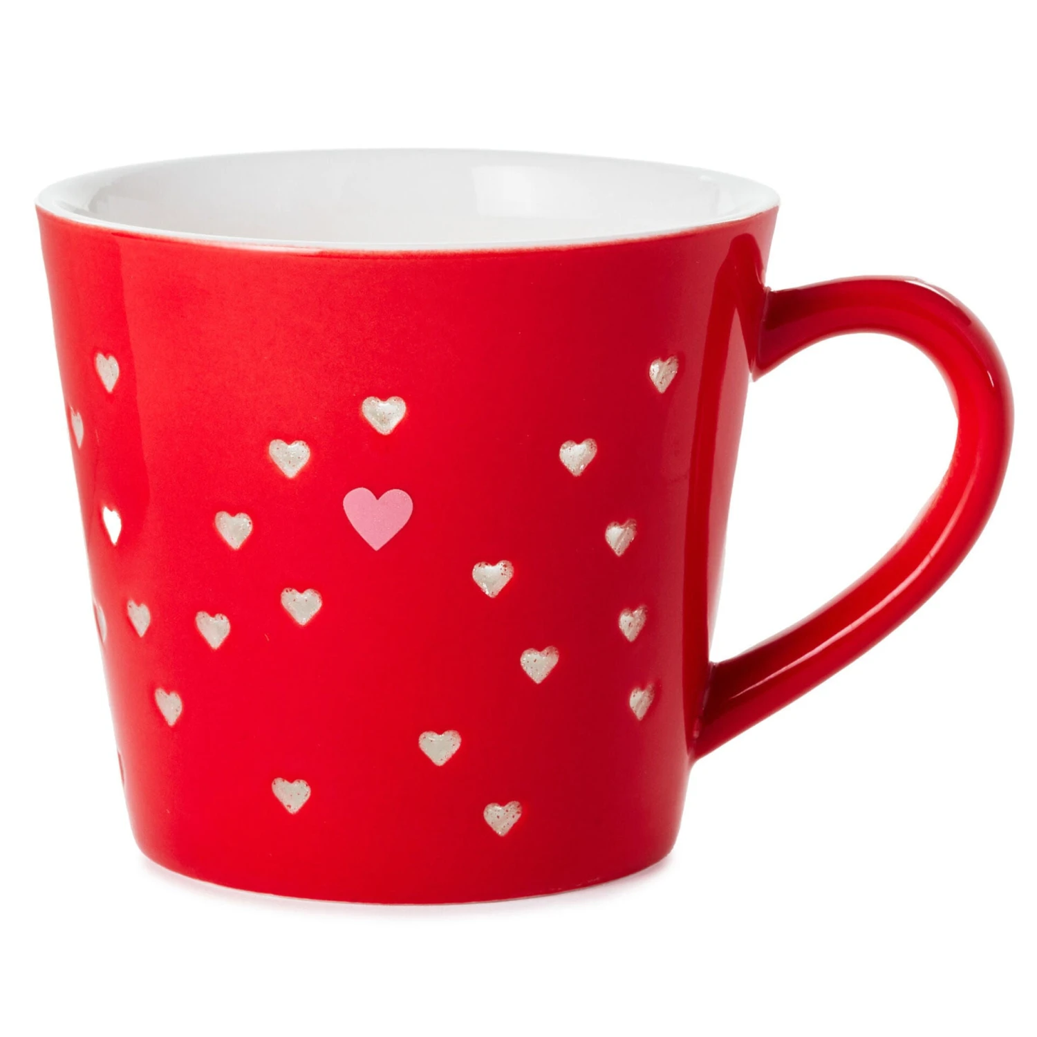Hallmark Pierced Hearts Red Mug, 13.5 Oz. 3 Hallmark Pierced Hearts Red Mug, 13.5 Oz.