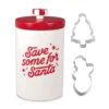 Hallmark Cookie Jar And Cookie Cutters Christmas Gift Bundle, Set Of 3 -Hallmark 1XKT5076