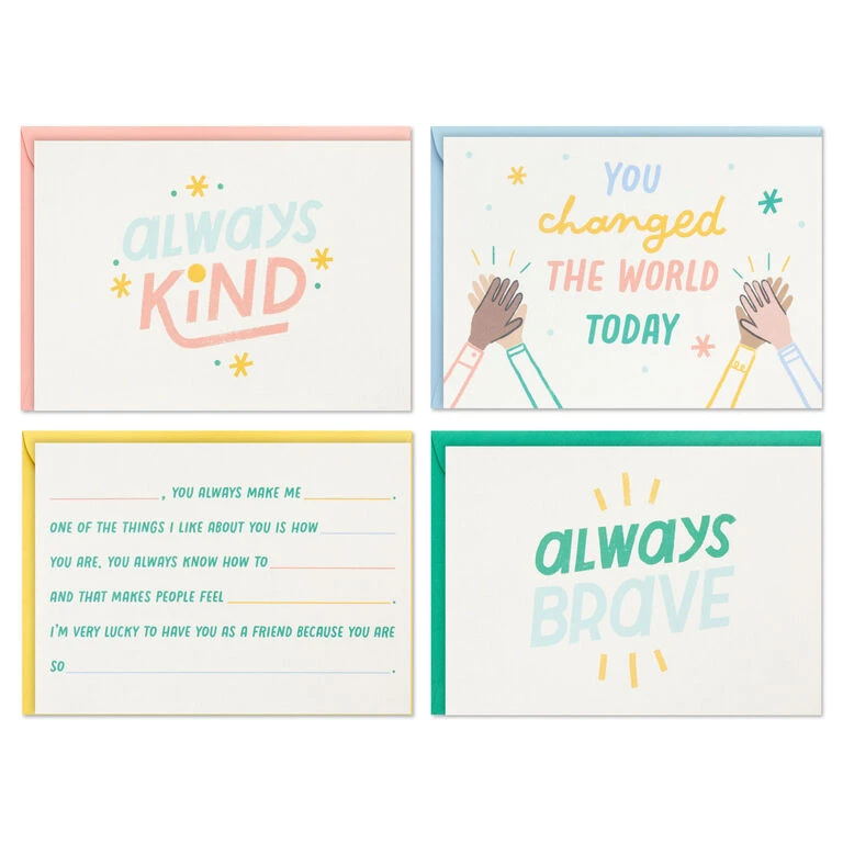 Hallmark Little World Changers™ Assorted Blank Note Cards In Caddy, Pack Of 24 4 Hallmark Little World Changers™ Assorted Blank Note Cards In Caddy, Pack Of 24 - Image 2