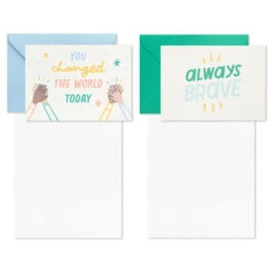 Hallmark Little World Changers™ Assorted Blank Note Cards In Caddy, Pack Of 24 11 Hallmark Little World Changers™ Assorted Blank Note Cards In Caddy, Pack Of 24 -Hallmark Assorted Kids Blank Note Cards in Caddy 3SOM1188 03