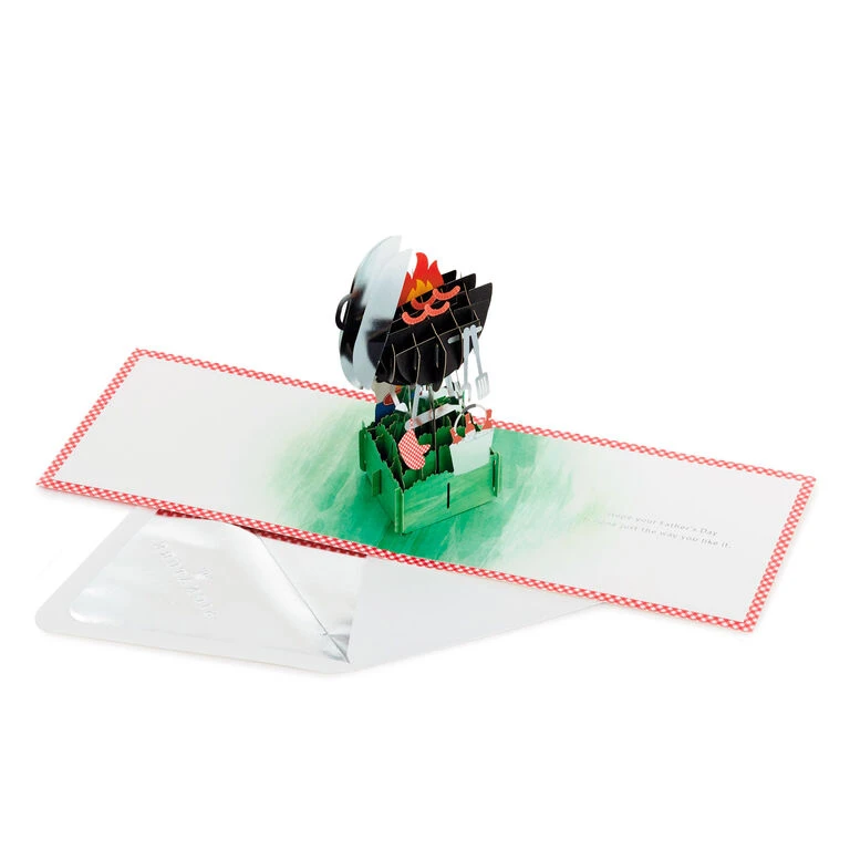 Hallmark BBQ Grill 3D Pop-Up Father's Day Card For Dad 5 Hallmark BBQ Grill 3D Pop-Up Father's Day Card For Dad - Image 3