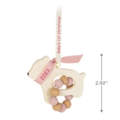 Hallmark Baby Girl's First Christmas Bear 2023 Ornament 10 Hallmark Baby Girl's First Christmas Bear 2023 Ornament -Hallmark Baby Girls 1st Christmas Bear Keepsake Ornament 1799QGO2737 03
