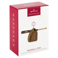 Hallmark Baseball Star 2023 Ornament 11 Hallmark Baseball Star 2023 Ornament -Hallmark Baseball Bat Glove and Ball Keepsake Ornament 1399QGO2697 04
