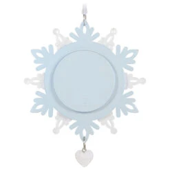Hallmark Our First Christmas Together Snowflake 2023 Photo Frame Ornament -Hallmark BlueWhite Snowflake Picture Frame Keepsake Ornament 1699QGO2879 06