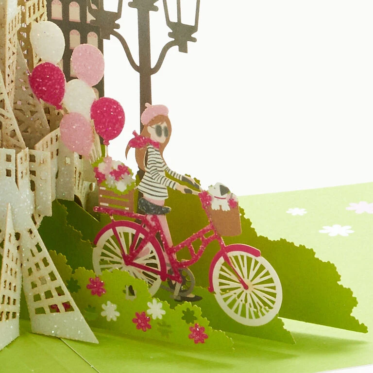 Hallmark Bonjour Eiffel Tower 3D Pop-Up Hello Card 7 Hallmark Bonjour Eiffel Tower 3D Pop-Up Hello Card - Image 5