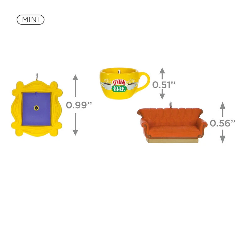 Hallmark Mini Friends Coffee Cup, Frame And Couch Ornaments, Set Of 3 5 Hallmark Mini Friends Coffee Cup, Frame And Couch Ornaments, Set Of 3 - Image 3