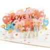 Hallmark Love You Always 3D Pop-Up Love Card -Hallmark Colorful Hearts 3D PopUp Love Card 1299LAD2904 01