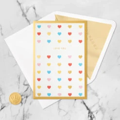 Hallmark Love You Always 3D Pop-Up Love Card 15 Hallmark Love You Always 3D Pop-Up Love Card -Hallmark Colorful Hearts 3D PopUp Love Card 1299LAD2904 05