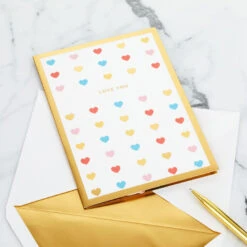 Hallmark Love You Always 3D Pop-Up Love Card 16 Hallmark Love You Always 3D Pop-Up Love Card -Hallmark Colorful Hearts 3D PopUp Love Card 1299LAD2904 06