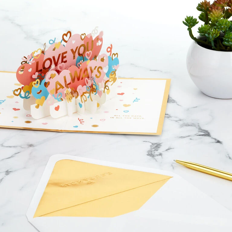 Hallmark Love You Always 3D Pop-Up Love Card 9 Hallmark Love You Always 3D Pop-Up Love Card - Image 7