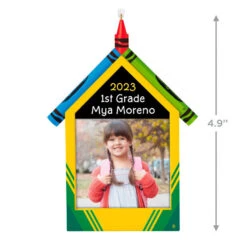 Hallmark Crayola® A Colorful School Year Personalized Photo Frame Ornament -Hallmark Crayola A Colorful School Year Picture Frame Personalized Keepsake Ornament 2499QHE2110B1 03