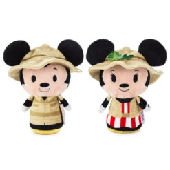 Hallmark Itty Bittys® Walt Disney World 50th Anniversary Jungle Cruise Mickey And Minnie Plush, Set Of 3 -Hallmark Disney Jungle Cruise Boat Mickey and Minnie itty bittys 1KDD2118 03