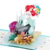 Hallmark Disney The Little Mermaid Wishing You Happiness 3D Pop-Up Card -Hallmark Disney The Little Mermaid Ariel 3D PopUp Card for Her 1499LAD2902 01