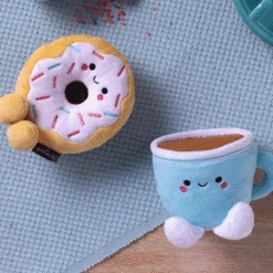 Hallmark Better Together Donut And Coffee Magnetic Plush, 5" -Hallmark Donut and Coffee Magnetic Plush 1KID2092 02
