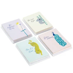 Hallmark Exotic Animals Assorted Blank Thank-You Notes, Pack Of 48