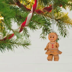 Hallmark Gingerbread Woman LEGO® Minifigure Ornament -Hallmark Gingerbread Woman LEGO Minifig Keepsake Ornament 1699QXI7329 02
