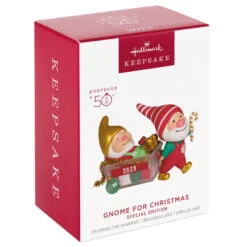 Hallmark Gnome For Christmas Special Edition 2023 Ornament -Hallmark Gnomes With Christmas Decorations Keepsake Ornament 2199QGO2817 04