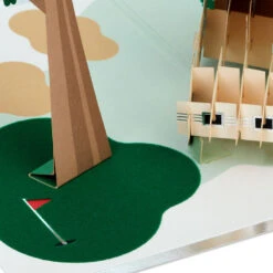 Hallmark Hope Your Day Is Good To A Tee Golf 3D Pop-Up Card 15 Hallmark Hope Your Day Is Good To A Tee Golf 3D Pop-Up Card -Hallmark Golf Cart Pun Good Day 3D PopUp Card 5RZH1304 05