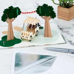 Hallmark Hope Your Day Is Good To A Tee Golf 3D Pop-Up Card 18 Hallmark Hope Your Day Is Good To A Tee Golf 3D Pop-Up Card -Hallmark Golf Cart Pun Good Day 3D PopUp Card 5RZH1304 08