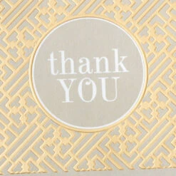 Hallmark Gray And Gold Bulk Blank Thank-You Notes, Pack Of 50 -Hallmark Gray and Gold Bulk Blank ThankYou Notes Multipack 3THK2522 05