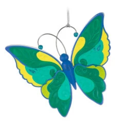 Hallmark Brilliant Butterflies Special Edition Ornament -Hallmark Green and Blue Butterfly Keepsake Ornament 1999QGO2799 06