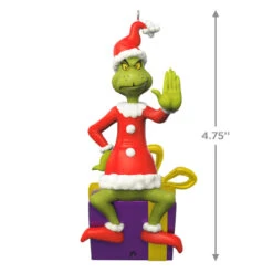 Hallmark Dr. Seuss's How The Grinch Stole Christmas!™ Grinch Peekbuster Ornament With Motion-Activated Sound 10 Hallmark Dr. Seuss's How The Grinch Stole Christmas!™ Grinch Peekbuster Ornament With Motion-Activated Sound -Hallmark Grinch Peekbuster Keepsake Ornament 2699QXI7067 03