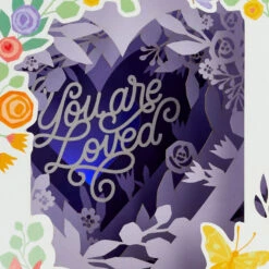 Hallmark You Are Loved 3D Pop-Up Musical Mother's Day Card With Light -Hallmark Heart Flowers Music Light 3D PopUp Mothers Day Card 1099MEJ8026 04