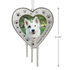 Hallmark Forever In Our Hearts Metal Photo Frame Pet Memorial Ornament 10 Hallmark Forever In Our Hearts Metal Photo Frame Pet Memorial Ornament -Hallmark HeartShaped Pet Picture Frame Keepsake Ornament 1999QHX3087 03