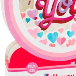 Hallmark All My Love Snow Globe Musical 3D Pop-Up Valentine's Day Card With Motion -Hallmark Hearts Snow Globe 3D PopUp Music Motion Valentines Day Card 1299VAY9986 04