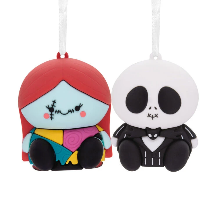 Better Together Disney Tim Burton's The Nightmare Before Christmas Jack And Sally Magnetic Hallmark Ornaments, Set Of 2 3 Better Together Disney Tim Burton's The Nightmare Before Christmas Jack And Sally Magnetic Hallmark Ornaments, Set Of 2