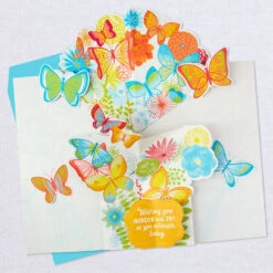 Hallmark 16" Joyful Butterflies Pop-Up Jumbo Birthday Card -Hallmark Joyful Butterflies Pop Up Birthday Card 1299CBG1010 04