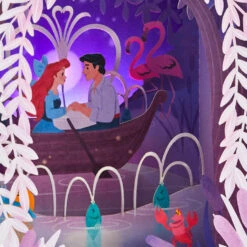 Hallmark Disney The Little Mermaid 3D Pop-Up Musical Valentine's Day Card With Light -Hallmark Kiss the Girl PopUp Music Light Valentines Day Card 1099VAY9992 04