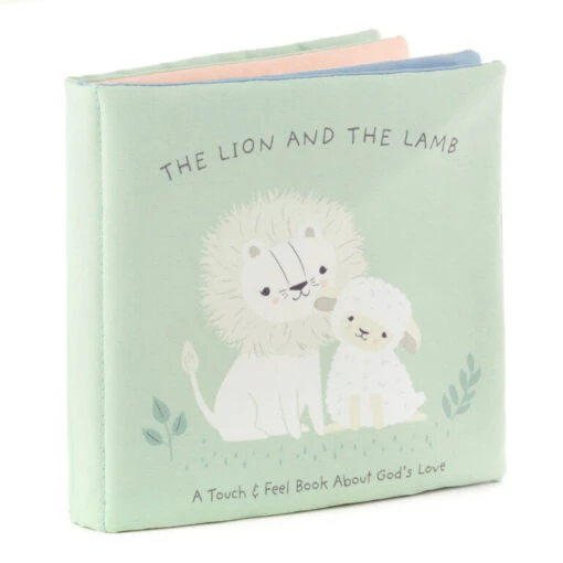 Hallmark The Lion And The Lamb: A Touch & Feel Book About God's Love Cloth Book -Hallmark Lion and Lamb Touch Feel Soft Plush Cloth Book 1BBY4854 01