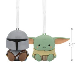 Better Together Star Wars: The Mandalorian™ And Grogu™ Magnetic Hallmark Ornaments, Set Of 2 -Hallmark Mandalorian and Grogu Christmas Ornaments 3HCM2401 03