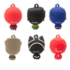 Mini Marvel Super Heroes Shatterproof Hallmark Ornaments, Set Of 6 -Hallmark Marvel Super Heroes Miniature Christmas Ornaments Set of 6 2HCM9228 06