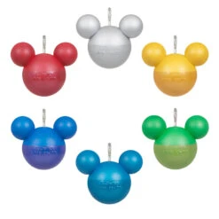 Hallmark Mini Disney Mickey Mouse Ornaments, Set Of 6 -Hallmark Mickey Ears Balls Keepsake Ornaments 1599QSB6217 06