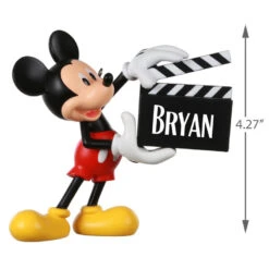 Hallmark Disney Mickey Mouse With Clapperboard Personalized Ornament 7 Hallmark Disney Mickey Mouse With Clapperboard Personalized Ornament -Hallmark Mickey Mouse Clapperboard Personalized Ornament 2499QHE1960B1 03