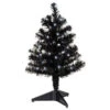 Hallmark Miniature Black Pre-Lit Christmas Tree, 18.75"