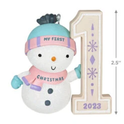 Hallmark My First Christmas Snowman 2023 Ornament -Hallmark My 1st Christmas Snowman Keepsake Ornament 1699QGO2739 03