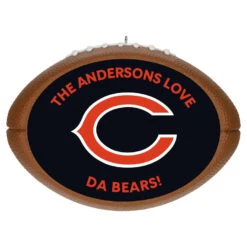 Hallmark NFL Football Chicago Bears Text Personalized Ornament